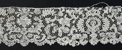 null Borders, Point de France and Sedan, needlework, France, circa 1700-1715.
Two...