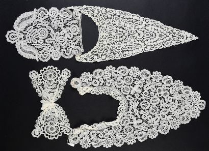 null Lace costume accessories, 2nd half of the 19th century.
A set of jabot, modesty...