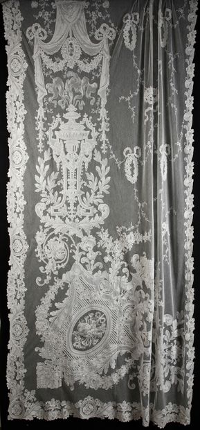 Important Cornely embroidered blind, circa...