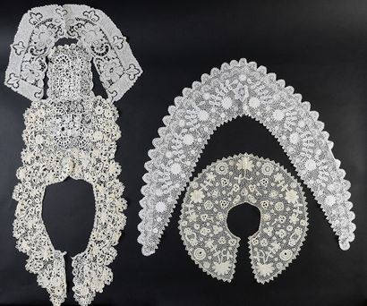 null Six lace, crochet and needlepoint collars, Ireland, early 20th century.
Five...
