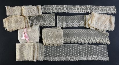 null Borders in Alençon, needlework, France, 18th and 19th century.
Six different...