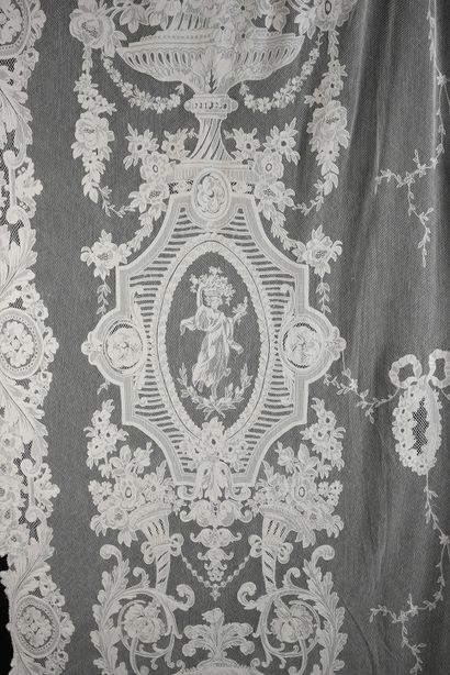 null Important Cornely embroidered blind, circa 1860-80
Spectacular neo-classical...