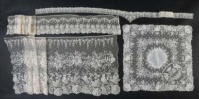 Rare set in Brussels applique, ducal crown,...