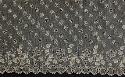 null Alençon lace ruffle, needlepoint, 1st third of the 19th century.
Rare for this...