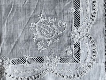 null Four embroidered handkerchiefs, late nineteenth and early twentieth century.
In...