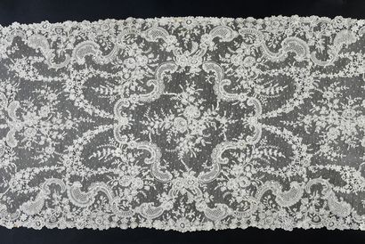 null Rare stole in English stitch, spindle and needle, Belgium, 2nd half of the 19th...