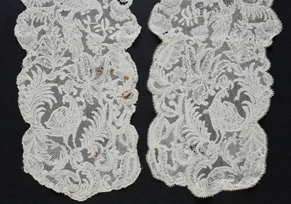 null Rare pair of beards with birds, spindles, Brussels, circa 1730-40.
Elegant decoration...