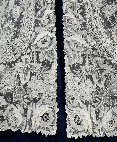 null Superb and rare stole in the Point of Gauze, needle, Belgium, circa 1880-1900.
In...