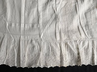 null Petticoats and petticoat bottoms, 19th and early 20th century.
Three petticoats,...