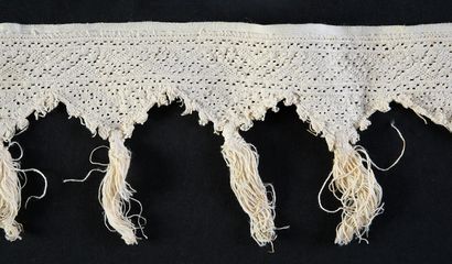 null Needle lace border, Mediterranean basin, end of the 16th century.
Long triangle...