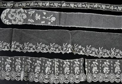 null Background of a house in lace, Brussels, late 19th century. 
 Metrics and accessories...
