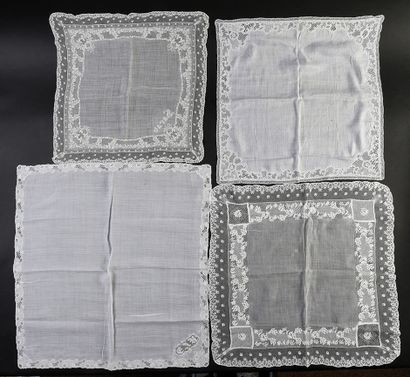 null Embroidered handkerchiefs, fichu and collar, England, first third of the 19th...