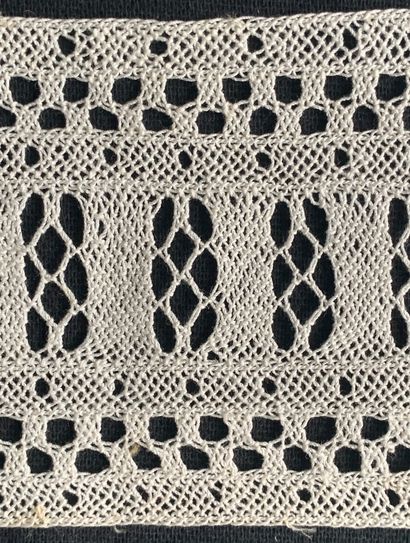 null Five Chebka lace entre-deux, North Africa, 1st half of the 20th century. 
 Five...