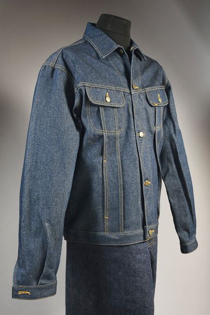  JOHNNY HALLYDAY (1943/2017): Singer and actor. 1 LEE jean jacket bought by Johnny...