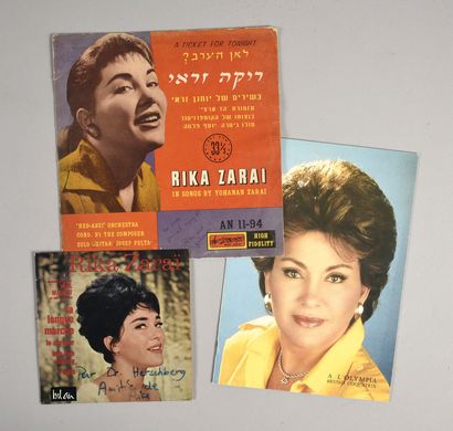 null RIKA ZARAI (1938/2020): Auteure, compositrice, interprète. 1 lot de 2 disques...