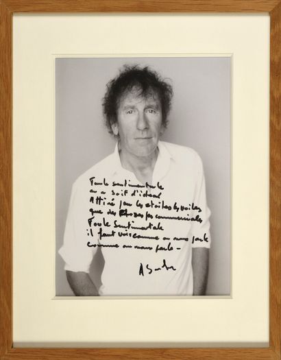 null ALAIN SOUCHON (1944): Author, composer, performer and actor. 1 manuscript of...