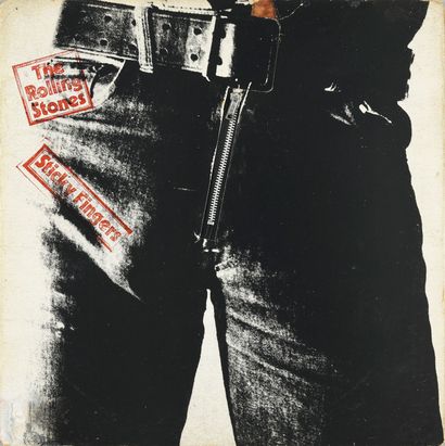  THE ROLLING STONES: British rock band formed in 1962. 1 vinyl album "Sticky Fingers",...