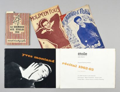 null YVES MONTAND (1921/1991): Chanteur et acteur français. 1 programme original...