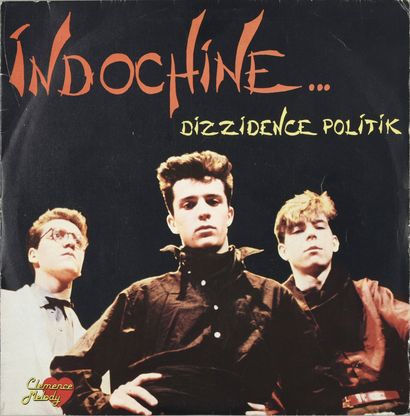  INDOCHINE: Groupe de rock français des années 80. 1 disque 45 tours vinyle original...