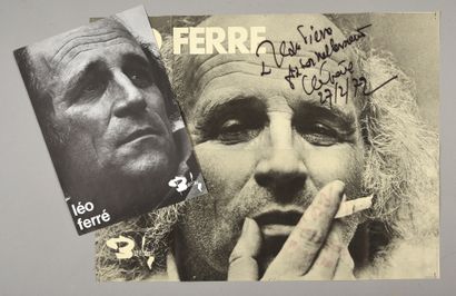 null LEO FERRE (1916/1993): Auteur, compositeur, interprète. 1 affiche originale...