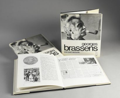  GEORGES BRASSENS (1929/1981): Author, composer, performer. 1 set of 3 books "Georges...