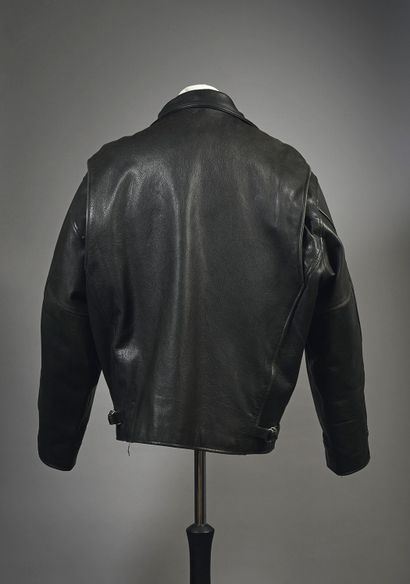  JOHNNY HALLYDAY (1943/2017): Singer and actor. 1 Black leather jacket offered by...