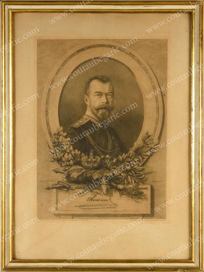 ÉCOLE ALLEMANDE DU DÉBUT DU XXe SIÈCLE 
Portrait of Emperor Nicholas II (1868-1918)....