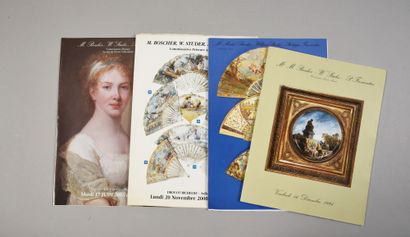 null BOSCHER, STUDER & FROMENTIN - Quatre catalogues de vente de la maison de vente...