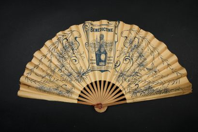 null RAILWAYS. Folded fan, the paper sheet printed after Géo DORIVAL (1879-1968)...