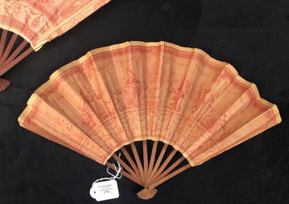 null JOURNALS - LA POSTE - Two folded fans for the annual Gala of the Association...
