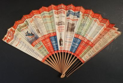 null TRAVELS - Les Chemins de Fer de l'Ouest , c.1895-1910

Folded fan, the double...