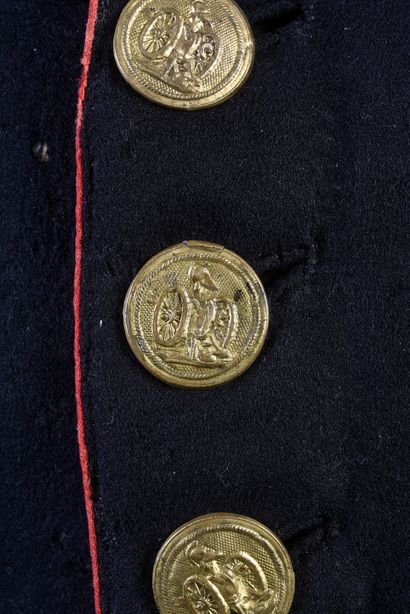 null 562. Set of uniform buttons of the Engineer Artillery School, First Empire,...