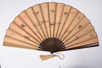 null Ch. Aurant, Passion of the Horse, ca. 1890
Large folded fan, double sheet of...