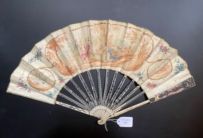 null Abigael and David, ca. 1770-1780
Folded fan, the gouache-painted vellum leaf...
