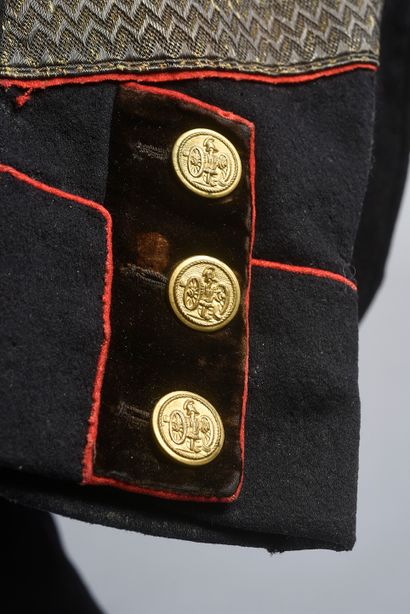 null 562. Set of uniform buttons of the Engineer Artillery School, First Empire,...