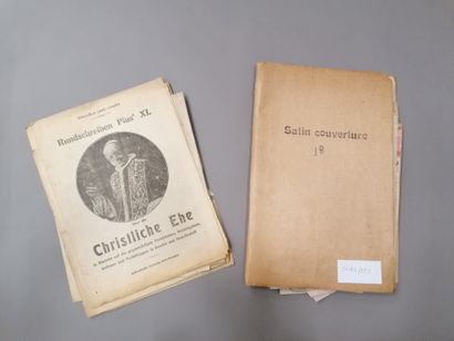 null Ensemble d’échantillons de toiles imprimées, Alsace, vers 1900, impressions...