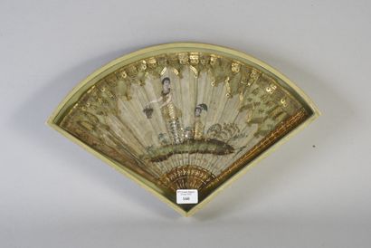 null The little girl under the parasol, circa 1800
Folded fan, the tulle and silk...