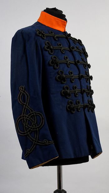 null 560. Hussar dolman, late 19th century, (Austria?), blue woolen cloth jacket...
