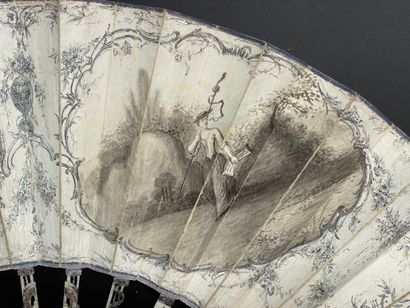 null Musicians in the Field, ca. 1770-1780
Folded fan, the leaf in skin, mounted...