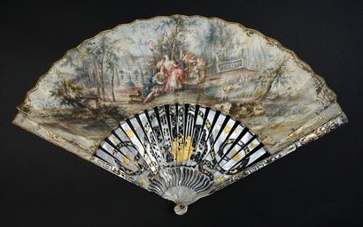 null Renaud and Armide, ca. 1760
Folded fan, the double sheet in skin, mounted in...