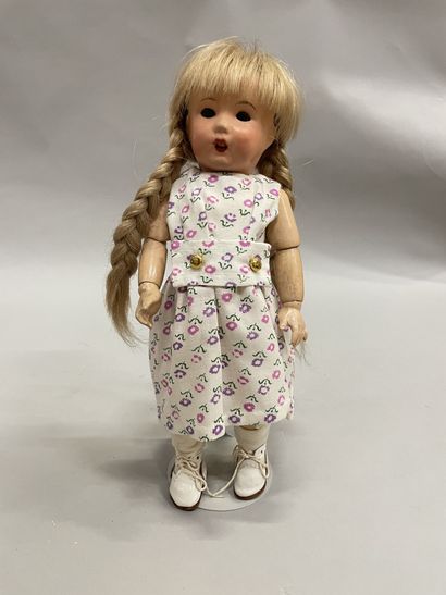 null Baby with characterized head, marked Unis France 251, size 2, articulated body...