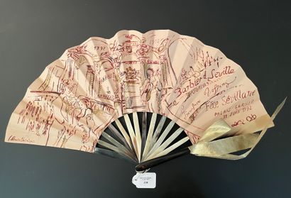 null Fête Sévillane at the Palais Garnier, 1992
Folded fan, the paper sheet printed...