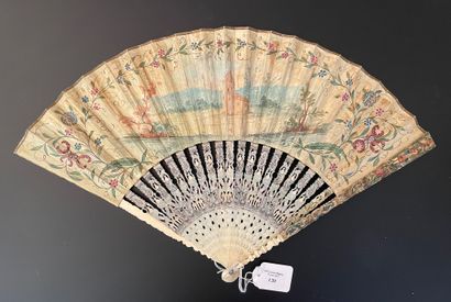 null The Mule and the Cooper, ca. 1760-1770
Folded fan, the sheet in skin, lined...