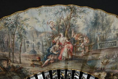 null Renaud and Armide, ca. 1760
Folded fan, the double sheet in skin, mounted in...