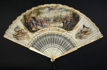 null Coriolan, ca. 1750
Folded fan, the skin sheet painted with gouache and mounted...