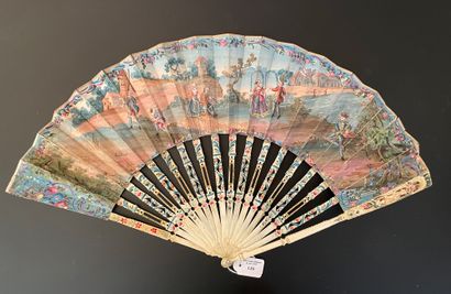 null Country Dances and Games, ca. 1760-1770
Folded fan, the double gouache-painted...