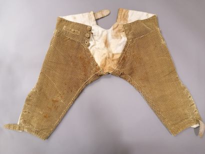 null Habit à la française et culotte en velours miniature, vers 1780, velours de...