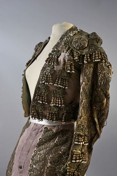 null Bullfighter's light suit, Spain, early twentieth century, short jacket in parma...