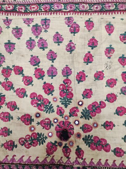 null Three embroidered elements of women's costume, India, late nineteenth-early...