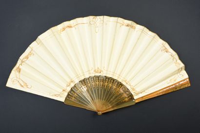 null B. Sivard, The sweetness of spring, circa 1920
Folded fan, the double sheet...